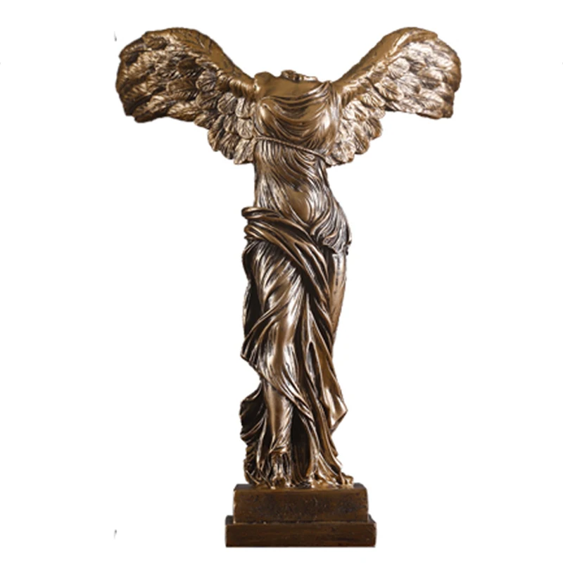 

EUROPEAN VICTORY GODDESS FIGURE SCULPTURE HOME DECORATION RESIN CRAFT ORNAMENTS VINTAGE ABSTRACT GODDESS STATUE WEDDING GIFTS