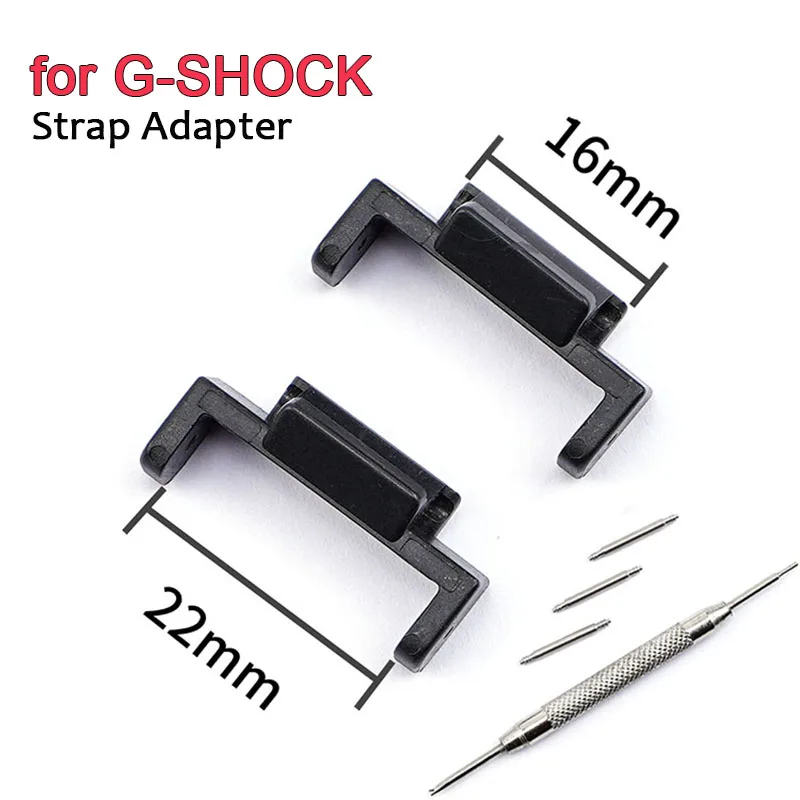 

16mm Rubber Adapter for Casio for G-Shock GA-110/100/120 GD-100/110/120 DW-5600 GW-6900 Refit Connector Accessories 22mm Band