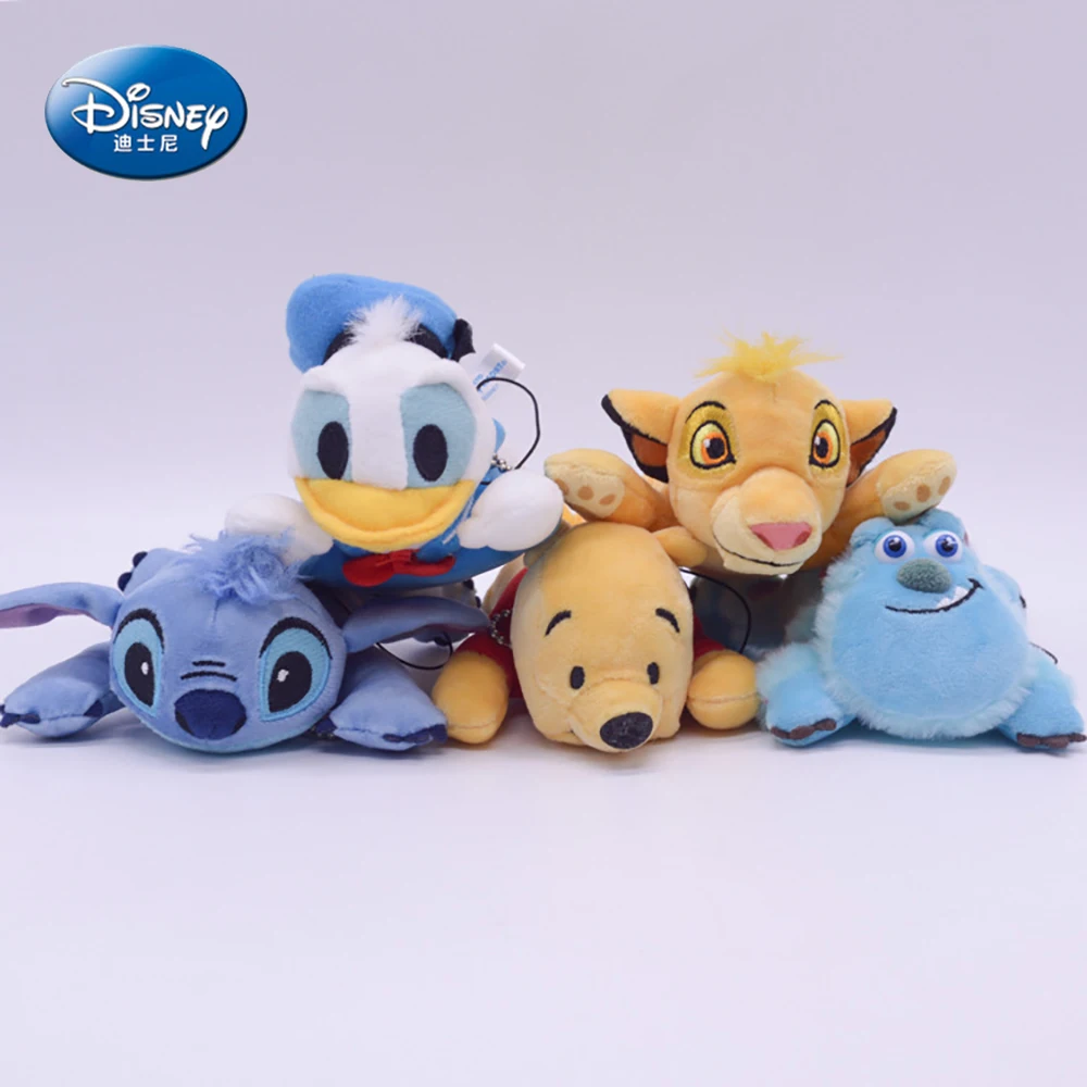 

Детские мягкие плюшевые куклы Disney, Маленькая подвеска для мальчиков и девочек, милые Мультяшные животные, плюшевые игрушки, детские подарки...