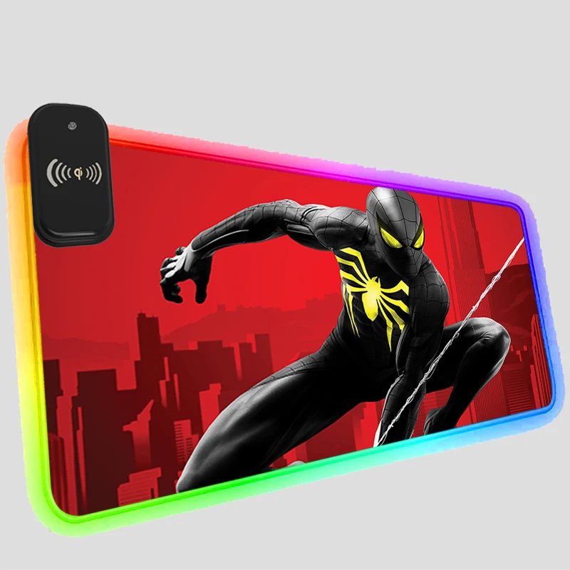 

Коврик для мыши с беспроводной зарядкой и светодиодной подсветкой