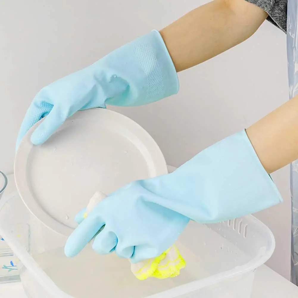 

Waterproof Rubber Latex Dishwashing Gloves Kitchen Durable Cleaning Housework Chores Dishwashing Tools