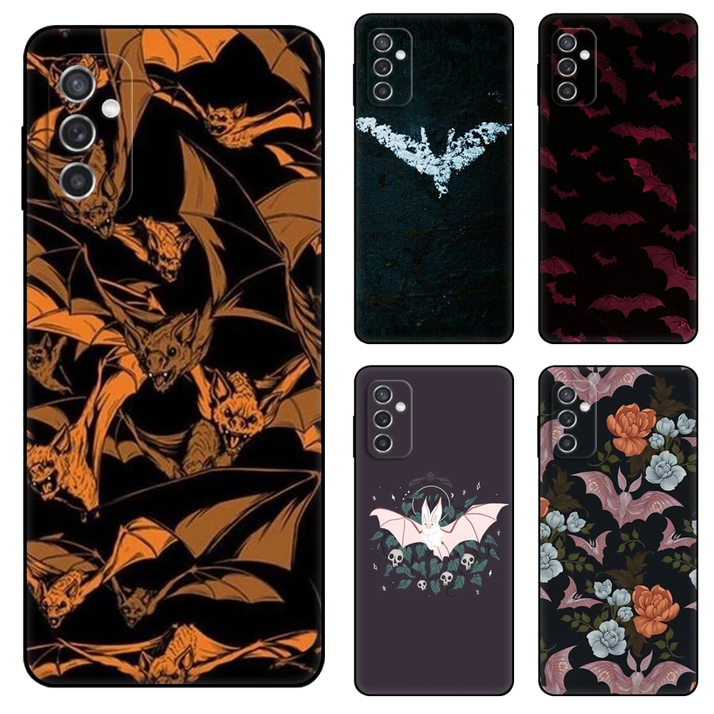

Black Tpu Case gothic vampire bat For Samsung Galaxy F23 M12 M22 M23 M32 4G M52 5G M30S M21 A04s