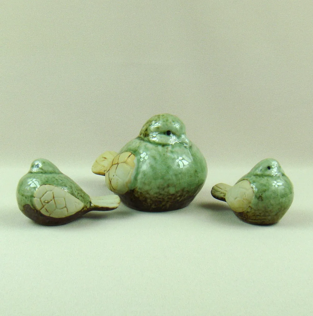 Фарфоровые птицы миниатюрные декоративные керамические флисовые фигурки