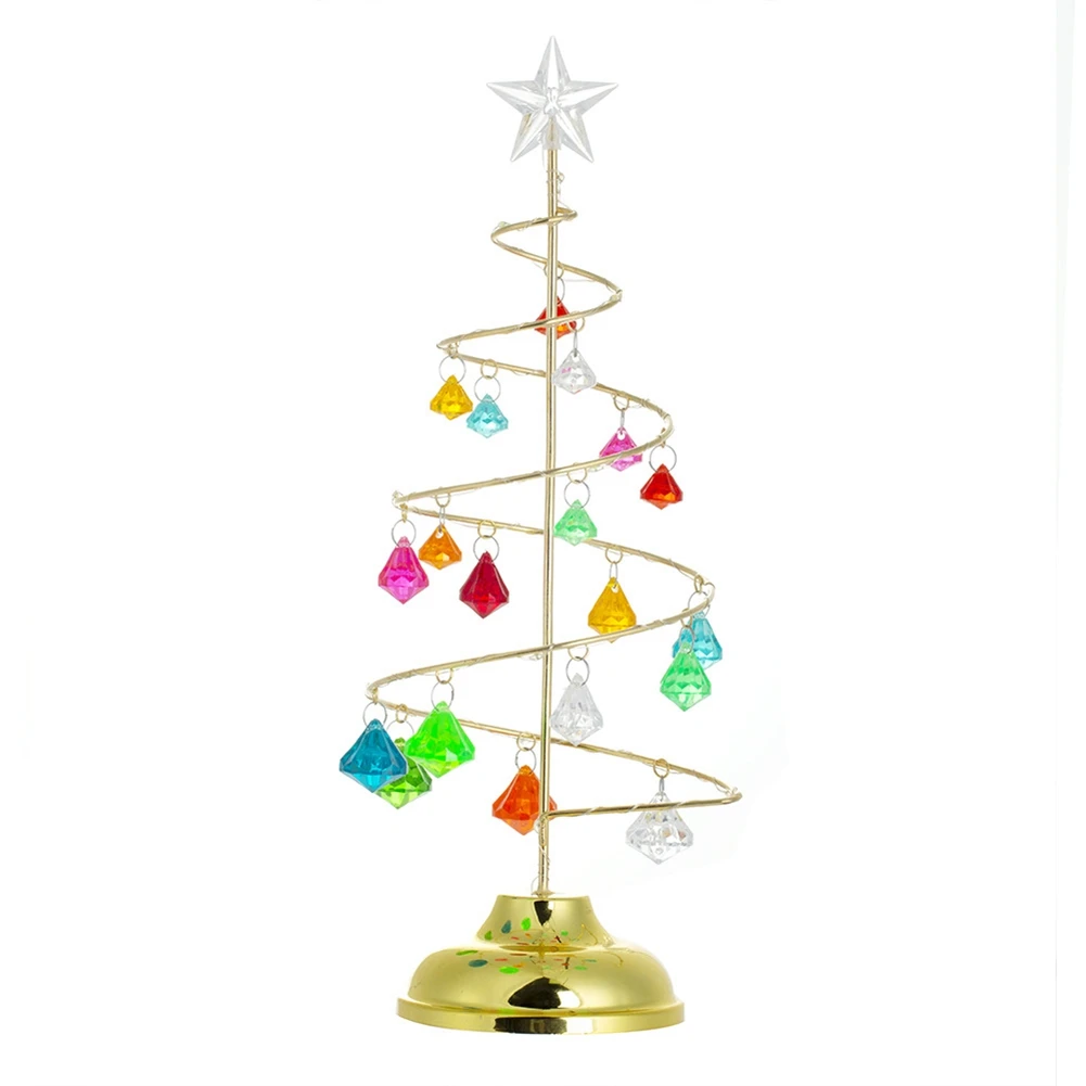 

Christmas Decorations Tree Crystal Table Decor Xmas Gifts Christmas Tree Lighting Party Festival Decor Lamp L