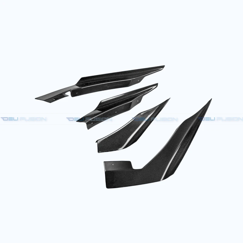Фото Для Mitsubishi EVO10 CZ4A 2008-2016: передний бампер в стиле VRS Wide Ver Hyper Canard, 10 шт. (только для комплекта VRS Wide Body Kit) №4