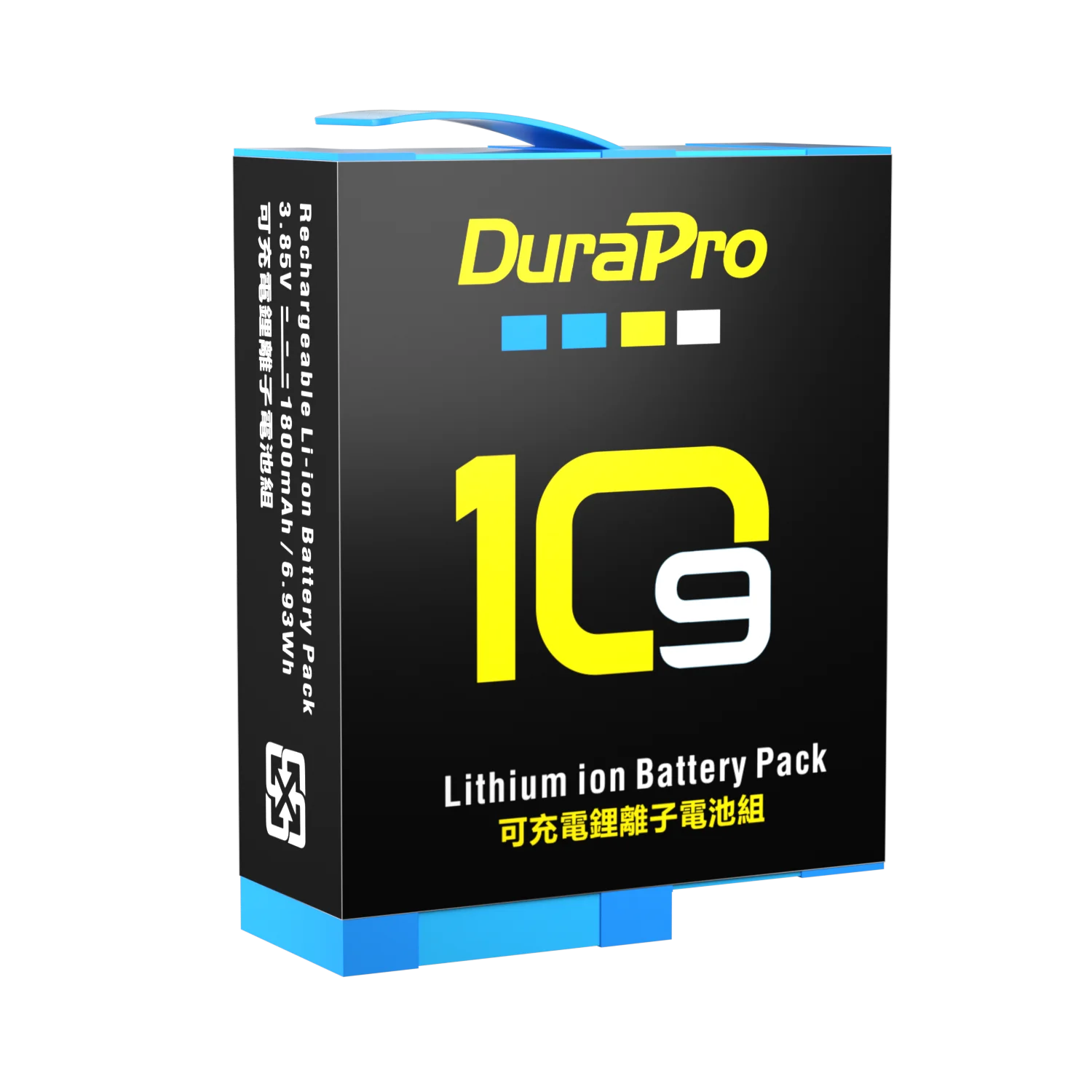 Аккумулятор DuraPro 1800 мАч для GoPro hero 10 + зарядное устройство со светодиодами на 3