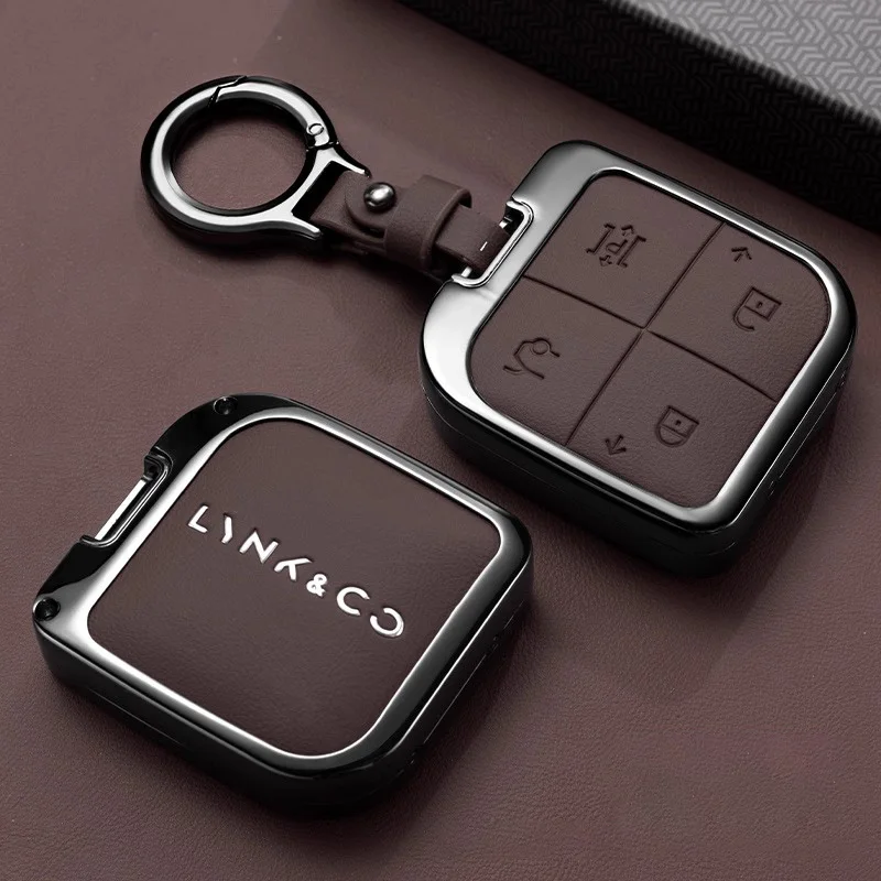 

Чехол для автомобильного ключа из цинкового сплава для Lynk & Co LynkCo 08 EM-P Halo Lynk & Co 2025 2026, брелок для ключей с дистанционным управлением, держатель для брелока, аксессуары
