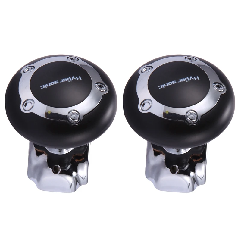 

2X Hypersonic Black Vehicle Steering Knob Car Power Handle Spinner
