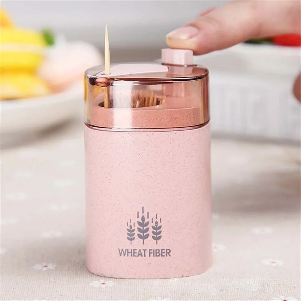 1 шт. зернистость для пшеницы бытовая емкость зубочисток цилиндр с нажимным типом