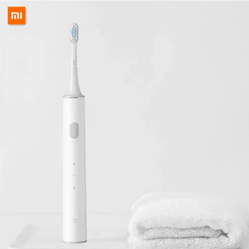 

XIAOMI MIJIA T300 электрическая зубная щетка умная звуковая зубная щетка USB перезаряжаемая IPX7 Водонепроницаемая гигиена полости рта очиститель зу...