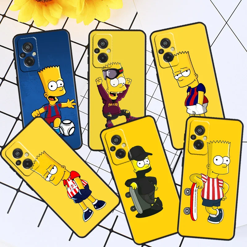 

Funny cartoon simpsons Phone Case For Xiaomi Redmi K60E K60 K50G K50 K40S K40 K20 S2 6A 6 5A 5 Pro Ultra Black Soft Cover