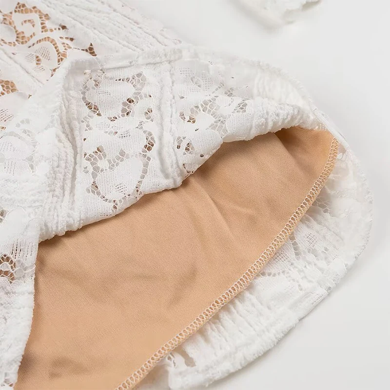 YENKYE сексуальное кружевное платье с открытыми плечами для женщин облегающее