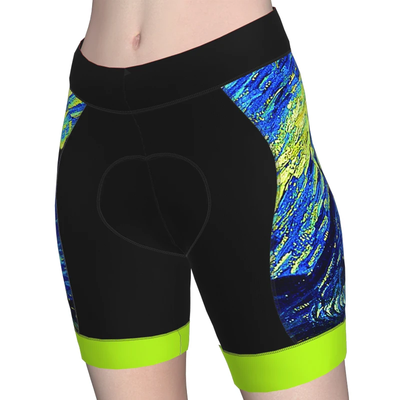 

Женские велосипедные шорты, короткие шорты, велосипедное снаряжение, гоночная одежда из лайкры, женские штаны для верховой езды с рисунком