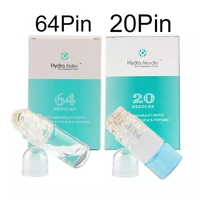 hydra roller 64 pins micro titanium needle tips derma needles skin care anti aging whitening bottle roller serum reusable