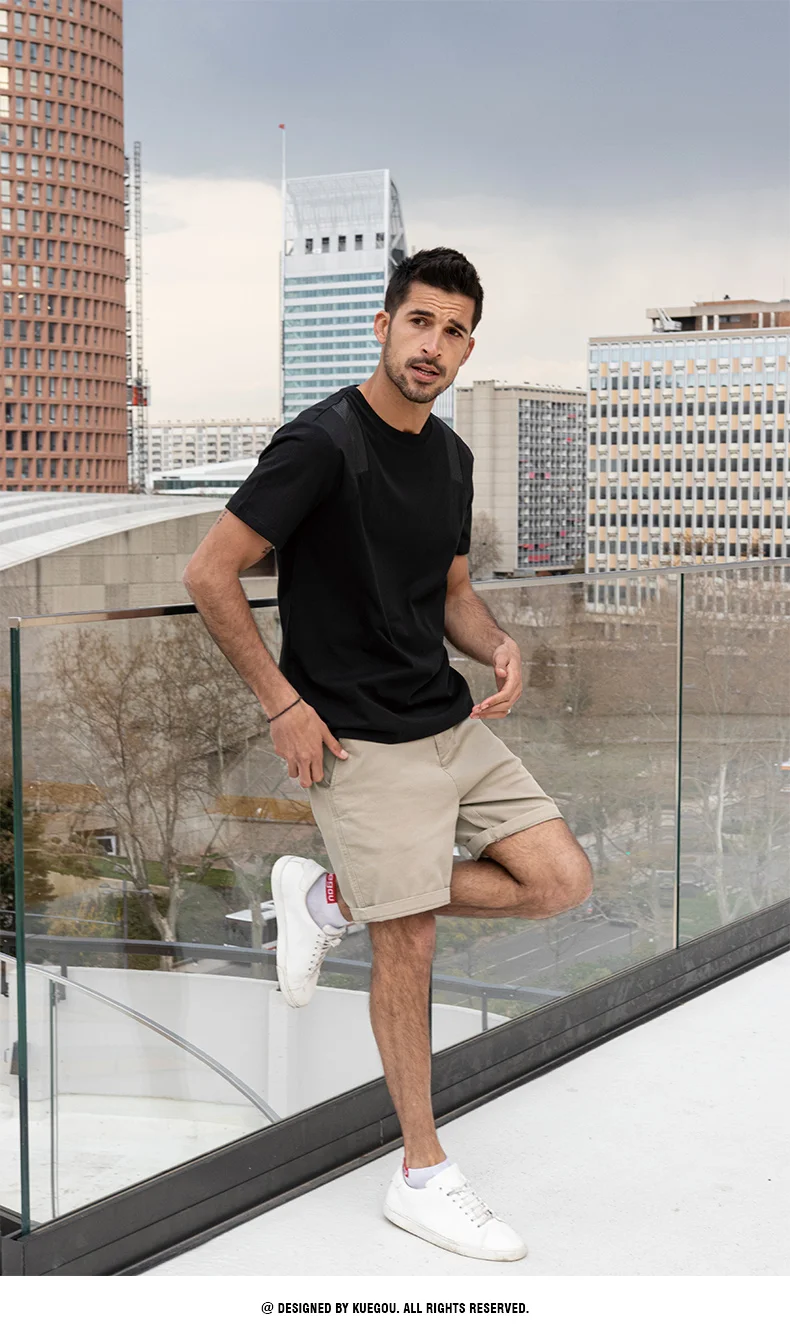 

V7704- Summer Korean men's short sleeved T-shirt