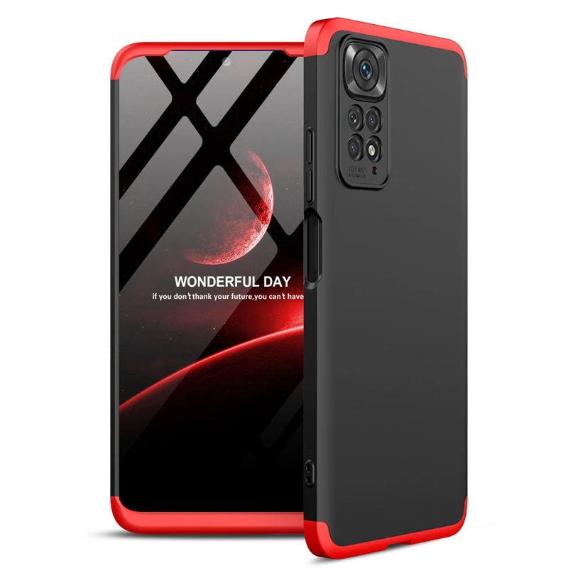 

Роскошный чехол GKK для Redmi Note 11S Pro 360, ударопрочный жесткий матовый чехол из поликарбоната для телефона Poco X3, чехол, чехлы