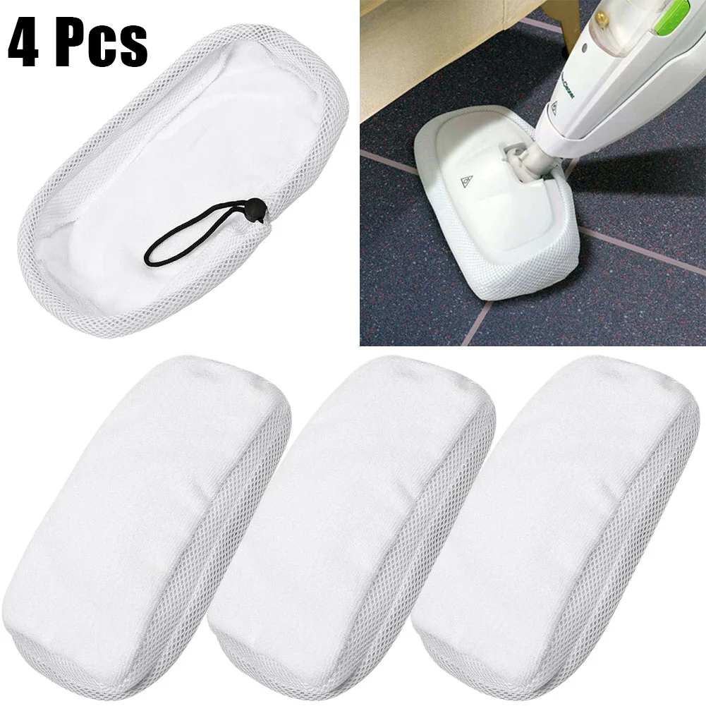 

4pcs Mop Cloths Pads For Morphy Richards 720020 720021 720502 9 In1 Steam Cleaner Adjustable Microfibre Cleaning Cloth