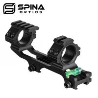 spina optics tactical 30mm25 4mm scope ring qd mount base with spirit bubble level picatinny rail gun accessory for hunting