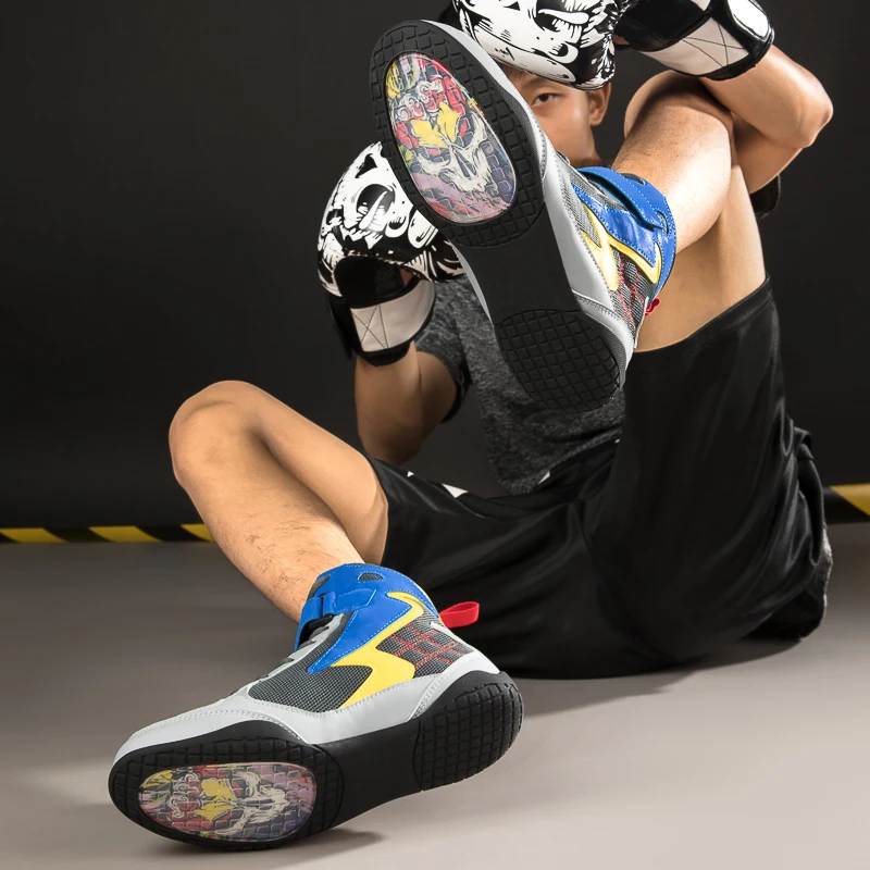 Professional Boxing Wrestling Shoes for Men and Women High Top Training Shoes for Men Squat Gym Fitness Weightlifting Shoes