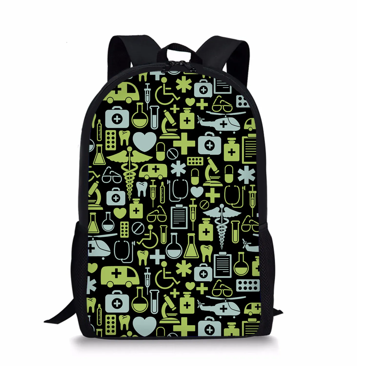 Nurse Topic Style Print New Large Schoolbag Student School Backpack Waterproof Bagpack Capacity Primary Book Bags