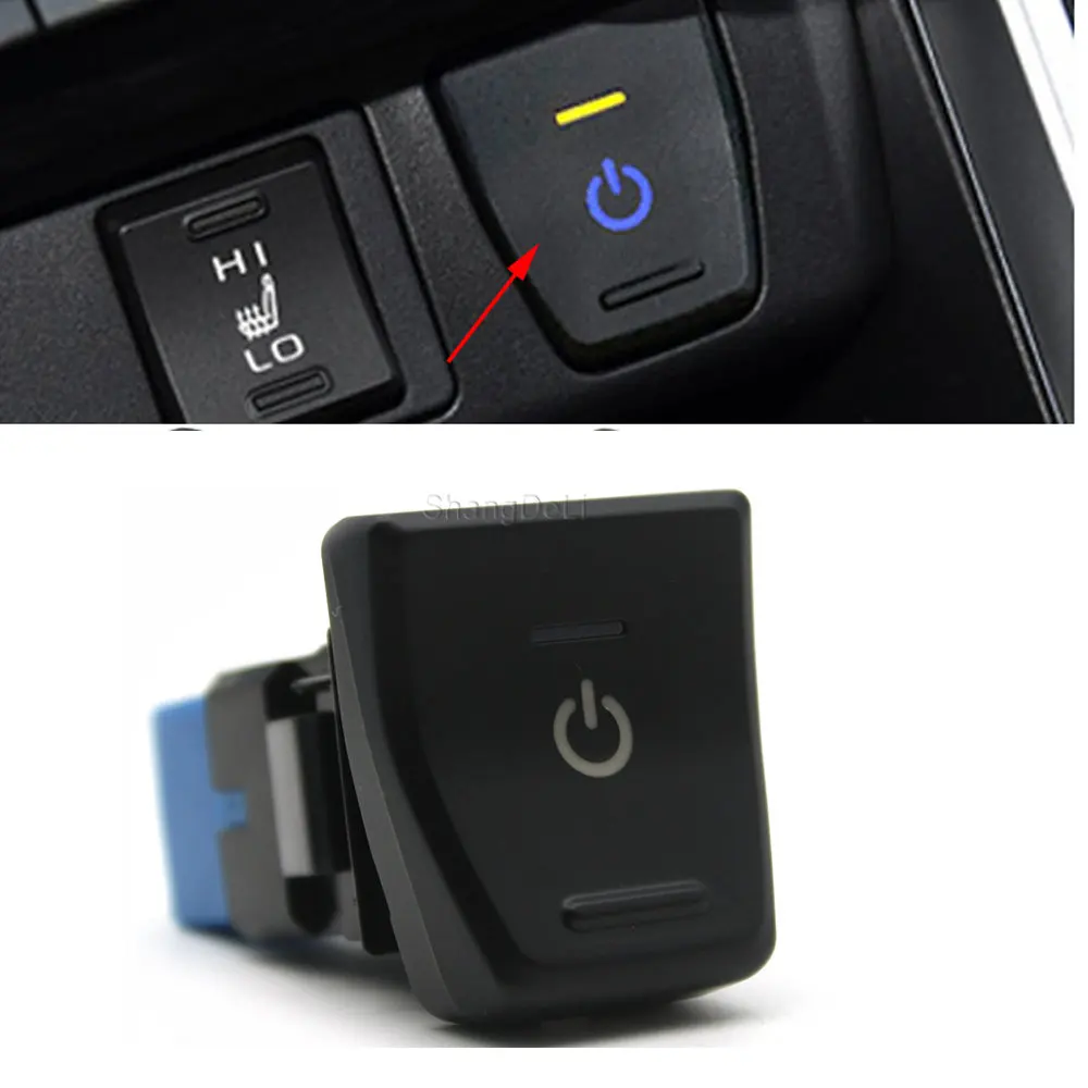 

Car LED Light Power On Off Front Fog Light Camera Recording LED Switch Button With Connecting Wire For Toyota Wilanda RAV4 2020