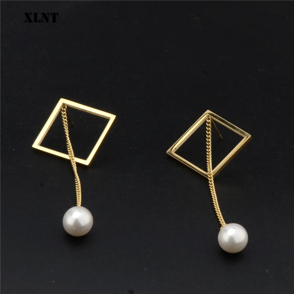 XLNT серьги для женщин Boho 2019 имитация жемчуга висячие Модные Богемные аксессуары