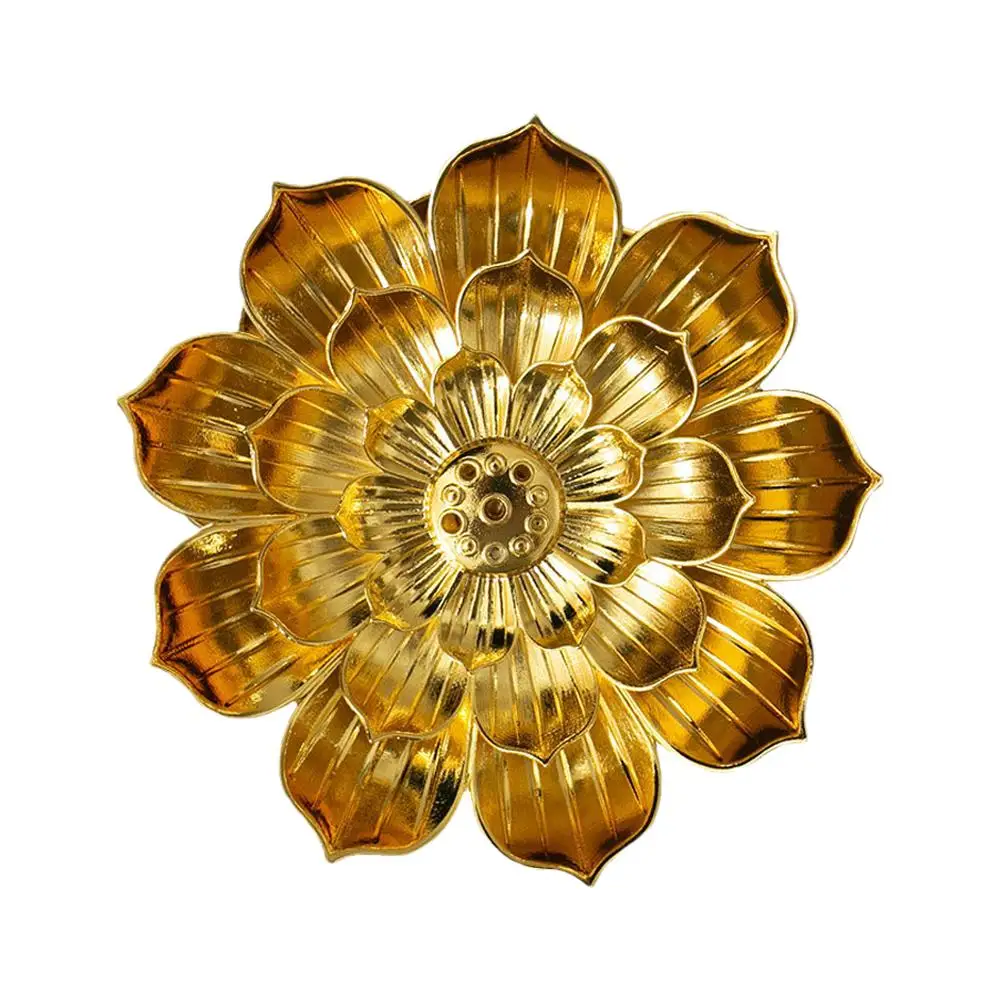 Подставка для курильницы сплав в форме лотоса буддистская тарелка сандаловое