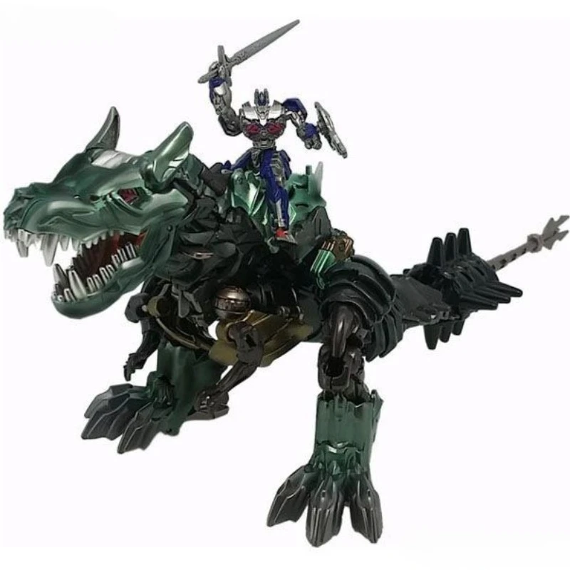 Фото В наличии Hasbro Трансформеры Игрушечный фильм Лучшая серия Dinoride Grimlock &Optimus Prime Модели Аниме Фильмы Игрушки Роботы Экшн №3