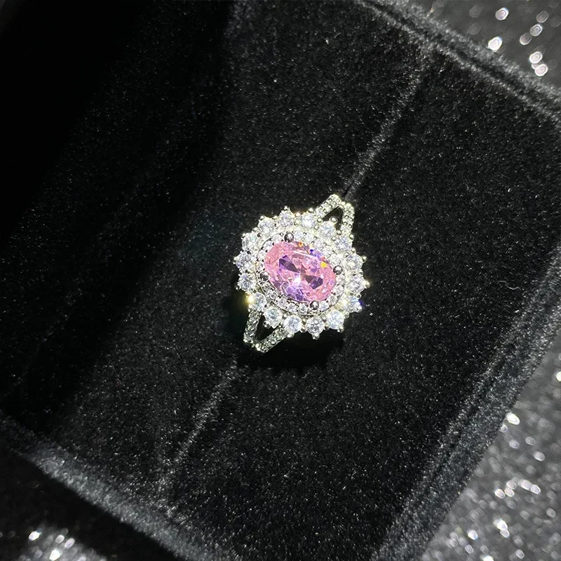 Высокое качество роскошное кольцо MDL в стиле муассанита с аквамарином и