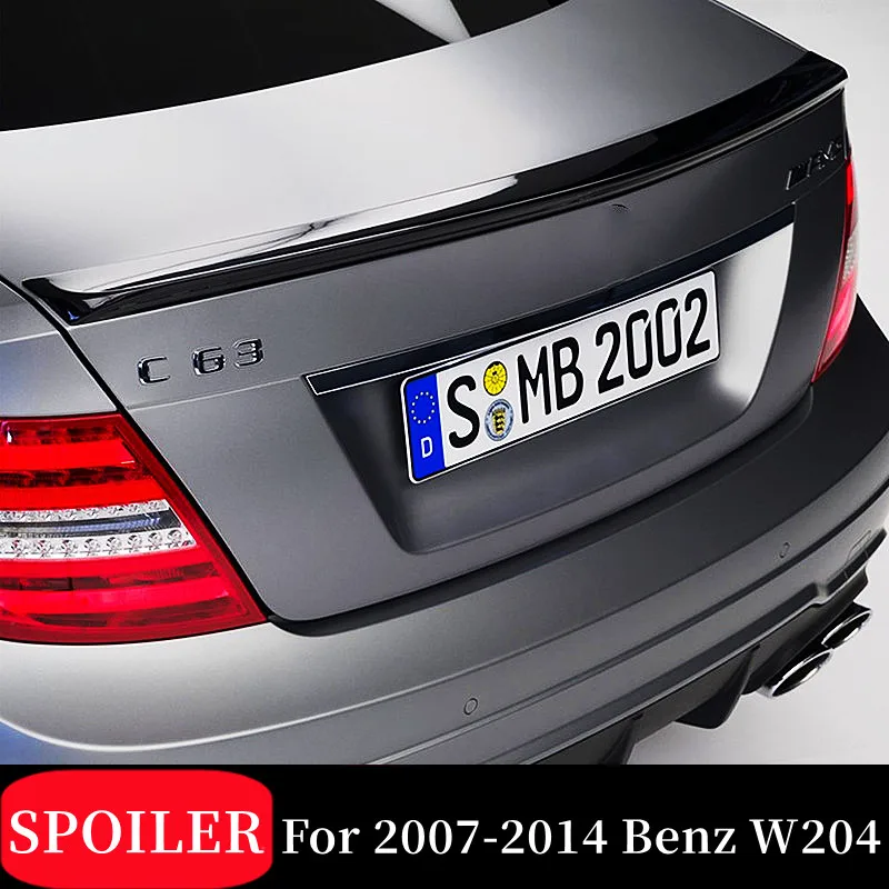 

For 2007-2014 Mercedes Benz C-Class W204 C180 C250 C300 C63 AMG Rear Trunk Lid Boot Ducktail Spoiler Wings Tuning Accessories