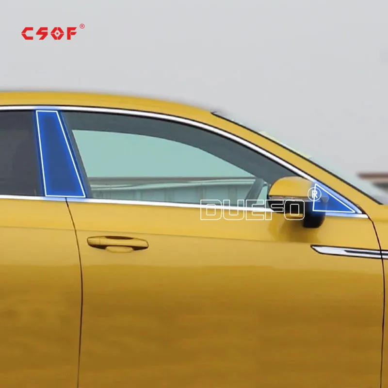 

For VW Volkswagen PASSAT CC 2019-2022 Automobile protective film B-pillar scratch proof TPU Transparent film retrofitting