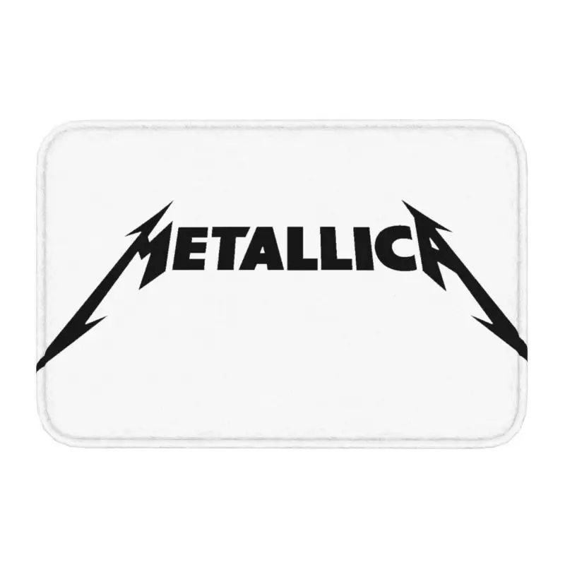Metallicas-alfombrillas de Metal pesado para puerta, felpudo antideslizante para entrada de inodoro, cocina y baño
