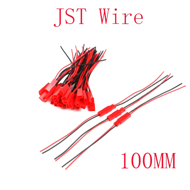 

5 пар JST 100 мм Длина 1S/2S Разъем «папа» удлинитель балансирующего провода заряженный кабель свинцовый шнур для зарядного устройства для аккумулятора Lipo RC
