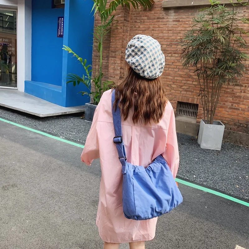 

Canvas Bags For Women Big Size Student Handbags Eco Bag Korean Messenger Bag Y2K Shopping Bags Casual Shoulder Crossbody Bag Sac