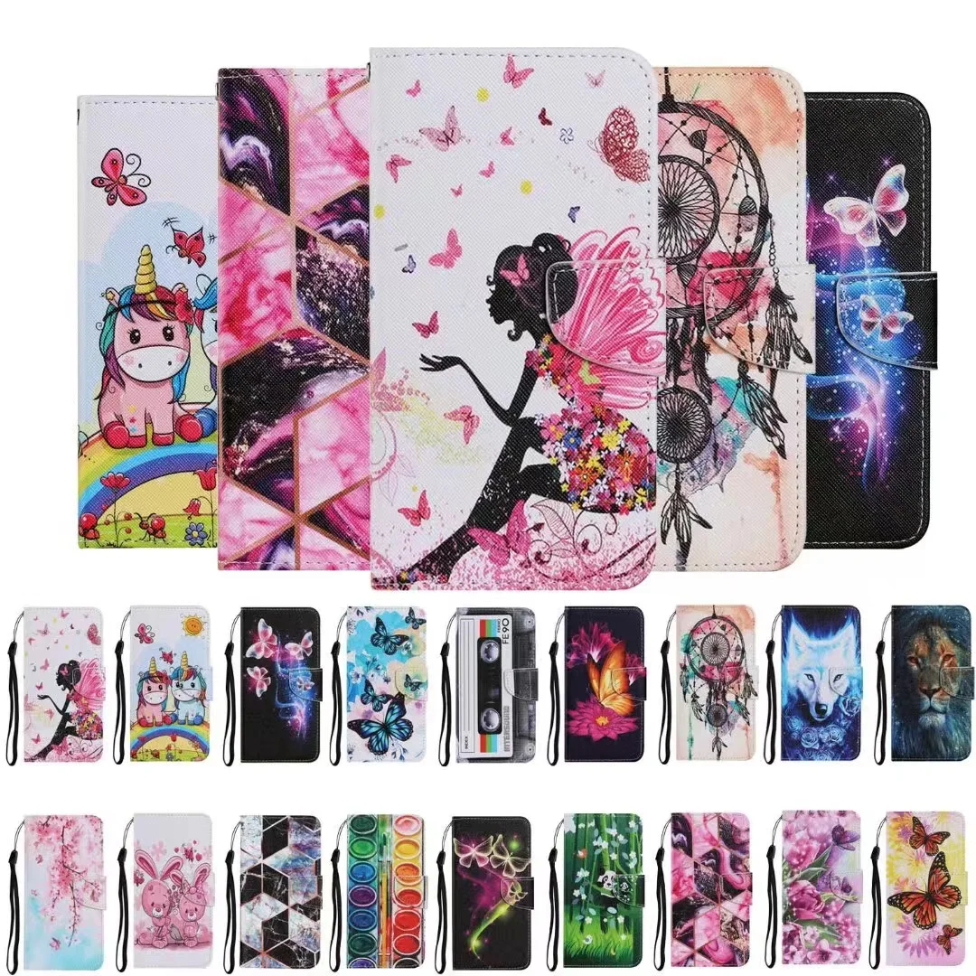 3 шт. * кожаный чехол-бумажник с защитой от падения раскладной чехол для телефона