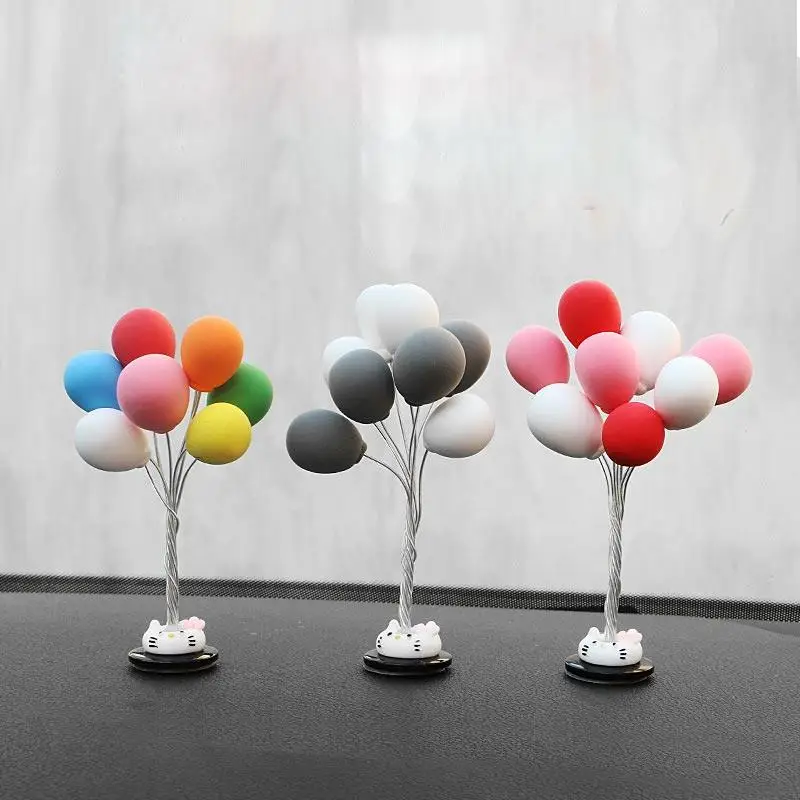 

Small Balloon Design Clay Car Decoration Colorful Cartoon 3D Decoration