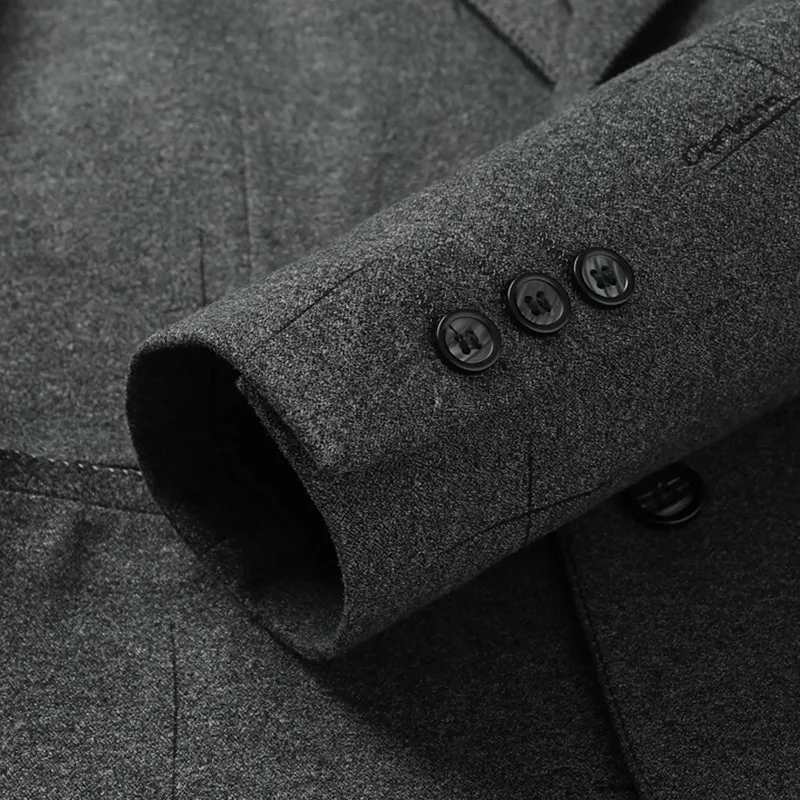 Блейзер Мужской приталенный повседневный деловой пиджак верхняя одежда 4XL