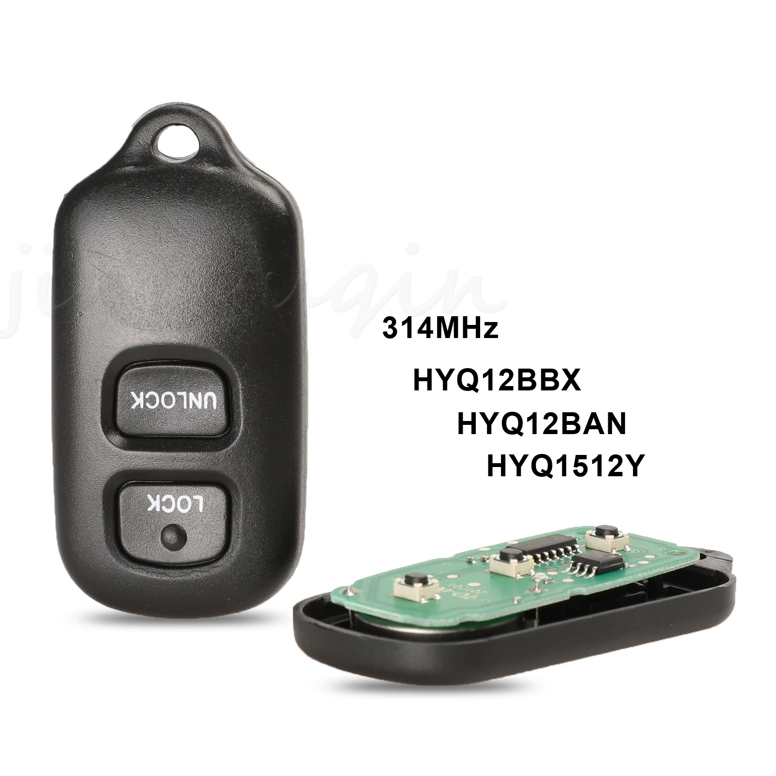 

Автомобильный брелок jingyuqin 2/3 + 1 кнопка для Toyota HYQ12BBX Highlander GQ43VT14T Camry Solara Corolla Sienna 2002-2007 314 МГц