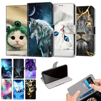 flip leather case for alcatel 1c 1v 3v 3x 2019 1b 1a 2020 1s 1l 2021 3l 1se 3l2021 card slots animal cute holder cover butterfly