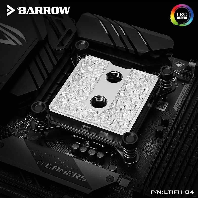 Barrow INTEL CPU водяной блок для LGA115X 1150 1151 1155 1156 /1200 1700 фотоакриловый/Полный