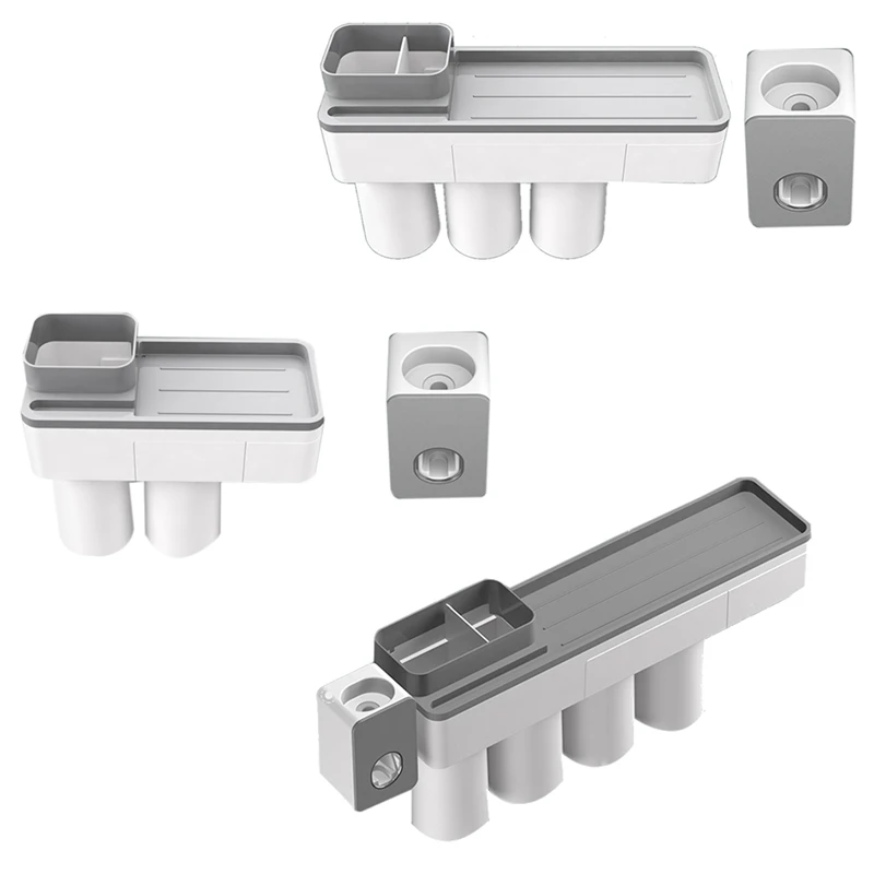 

Magnetic Adsorption Toothbrush Holder Automatic Toothpaste Squeezer Home Storage Shelves Bathroom Accessories
