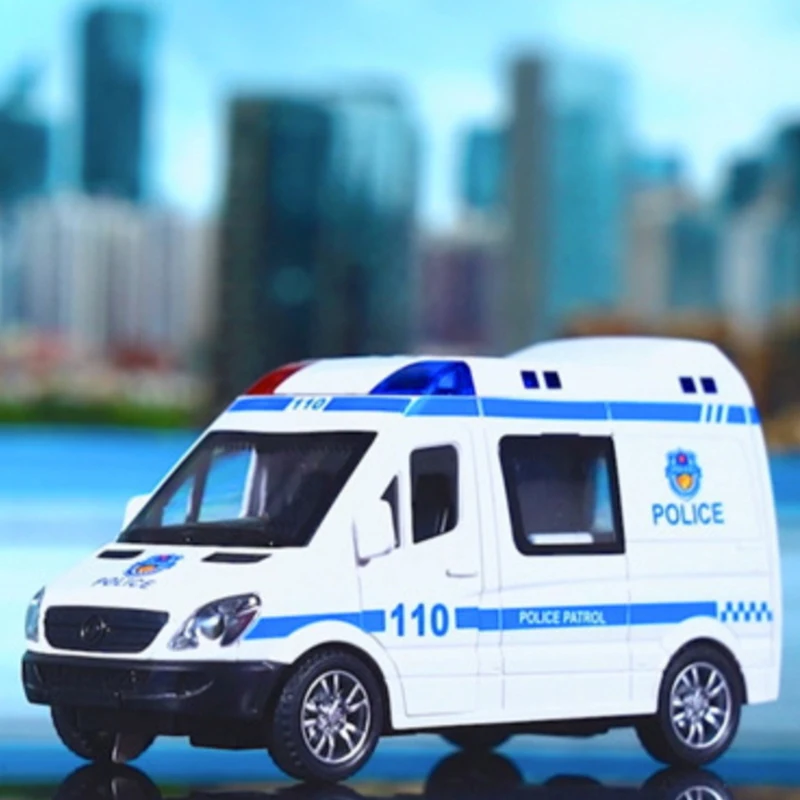 1 шт. игрушки для мальчиков 1:32 мини-автомобиль литая под давлением скорой помощи