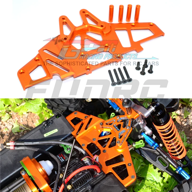 

GPM AXIAL 1/8 YETI XL AX90032 багги-монстр альпинистский автомобиль металлический алюминиевый сплав Передняя верхняя пластина AX31048