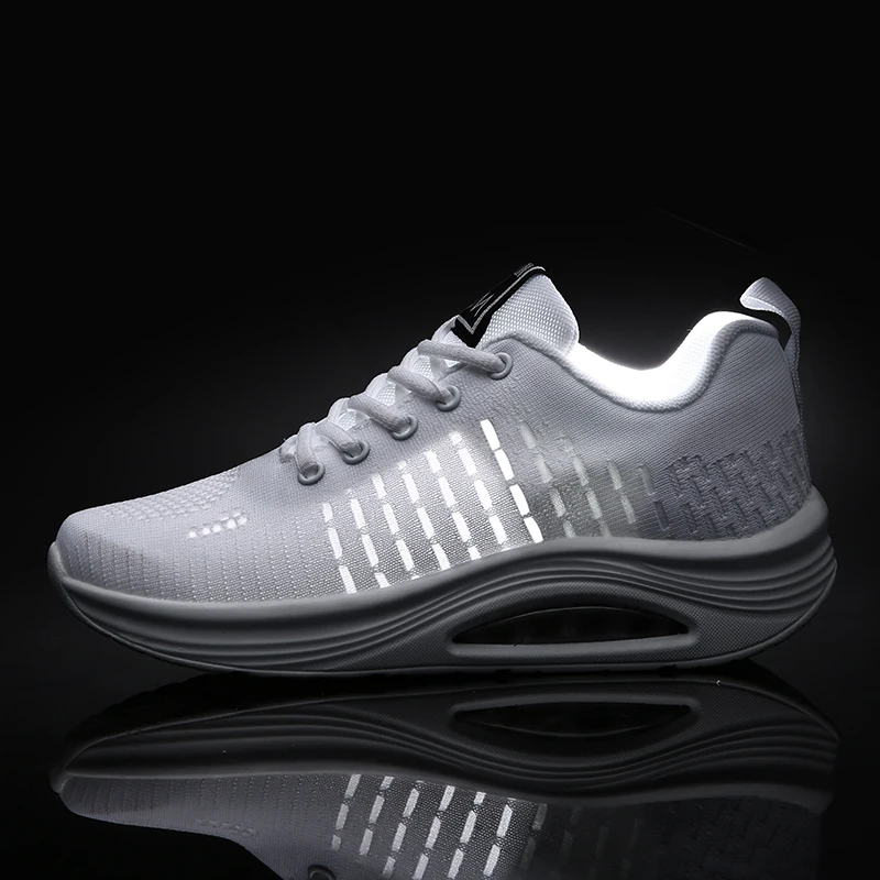 Sneakers Women's Walking Shoes Fashion Air Cushion Thick Sole Walking Shoes Breathable Casual Women's Shoes Mesh Dance Soft Sole