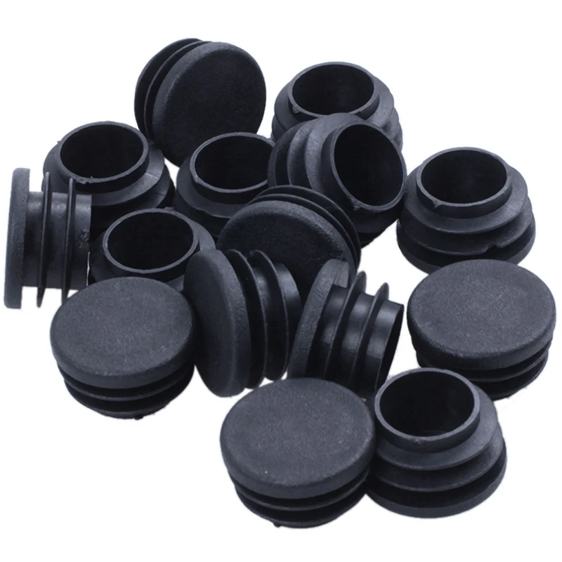 

15 Pieces Of Chair Table Legs End Plug 25Mm Diameter Round Plastic Inserted Tube