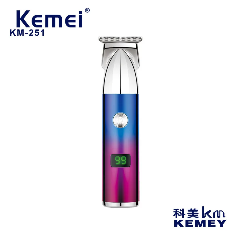 

Триммер для волос kemei, аккумуляторная машинка для стрижки волос с подзарядкой от USB