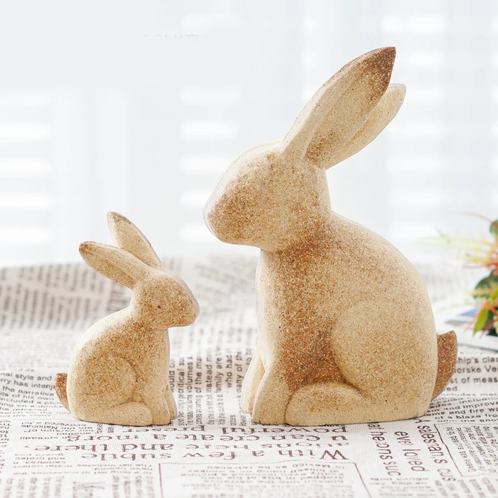 

Bunny Wooden Rabbit Wood Easter Unfinished Decorations Statue Figurines Figurine Animal Cutout Ornaments Diy Ornament Peg
