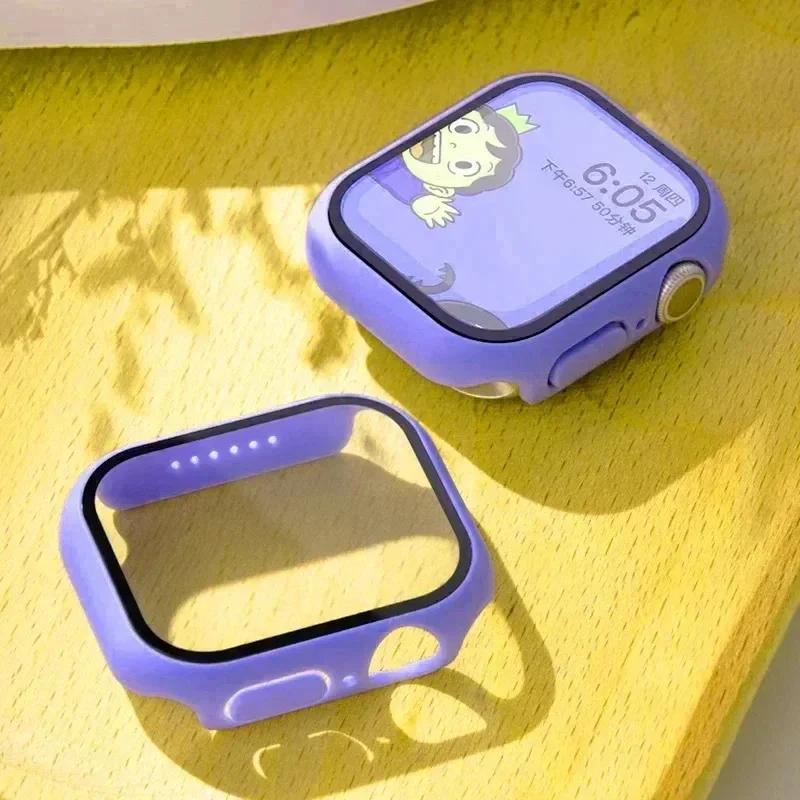 Gehard Glas + Hoes Защитный Чехол Для Apple Watch Серии 9/8/7 Совместимый С Моделями 45 Мм/41 Мм