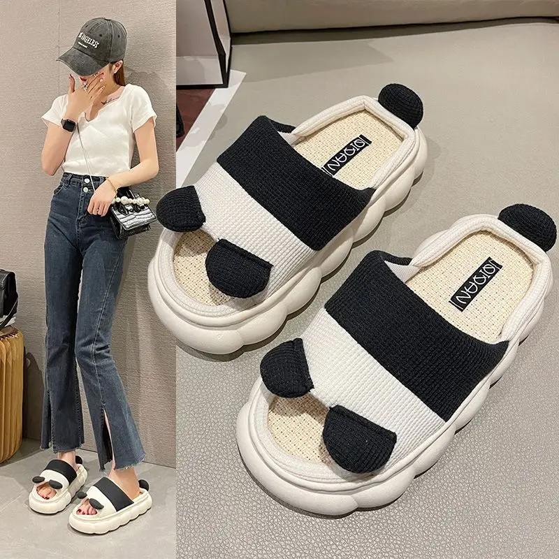 Animal Slippers Women's Platform Shoes cute cartoon Women's Shoes Men's indoor Slippers non slip Couple Slippers 2023 Large Size