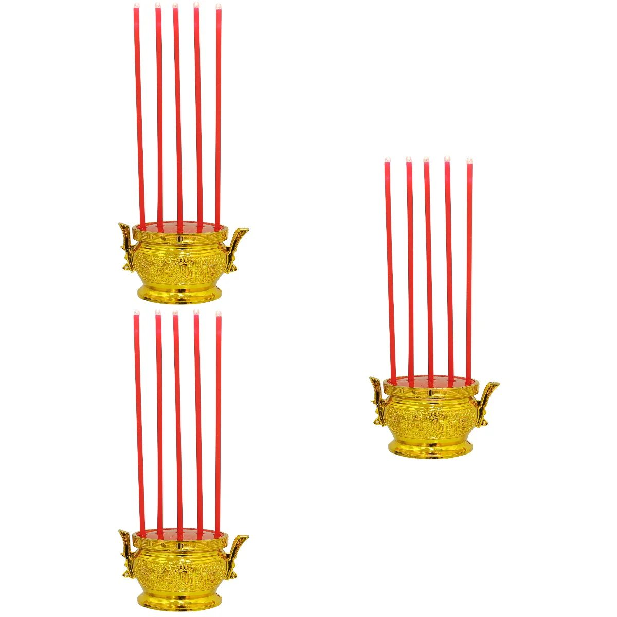 

Led Burnerelectronic Censer Home Forsacrifice Smokeless Ornament Offering Chinese Lamp Electric Portable Reusable Supplies